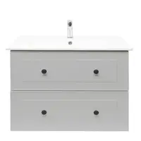 Kúpeľňová skrinka s umývadlom Naturel Forli 100x53x46 cm v šedej farbe mat FORLI100GMU