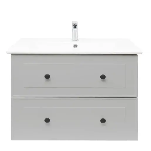 Kúpeľňová skrinka s umývadlom Naturel Forli 100x53x46 cm v šedej farbe mat FORLI100GMU