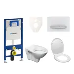 Cenovo zvýhodnený závesný WC set Geberit do ľahkých stien / predstenová montáž + WC Ceramia S-Line Pro 111.300.00.5ND8