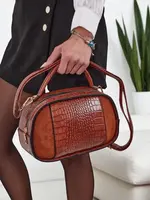 Resti Small women's handbag made of lacquered eco-leather Lunar Space