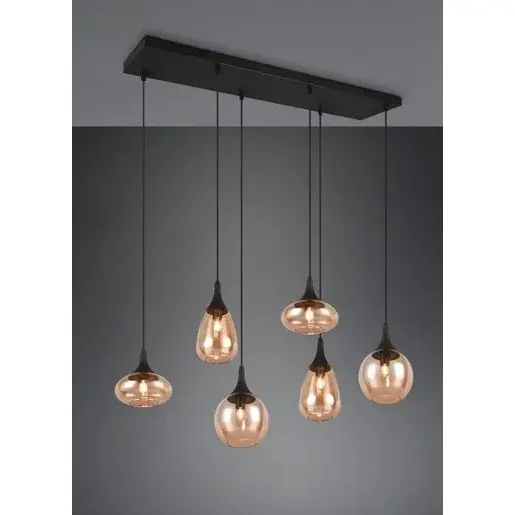 Trio Lumina osvetlenie 93x34 cm kov čierna matná TR317000613