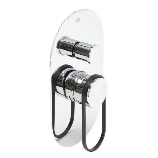 Sprchová a vaňová batéria SAT Fusion vrátane podomietkového telesa čierna SATBSFU215KPC