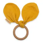 Kroužek s listy New Baby Ears mustard