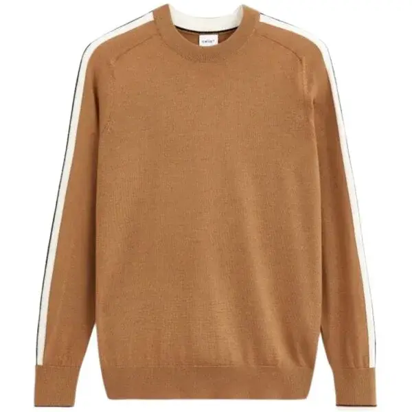 CELIO VERITAS Pánsky sveter, hnedá, veľkosť