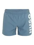 HUGO Plavecké šortky 'ABAS'  modrosivá / biela