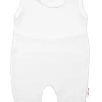 Baby Nellys Pletené láclové kalhoty Boy Star, bílé, vel.56