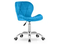 Královsky modré kancelářské křeslo AVOLA VELVET