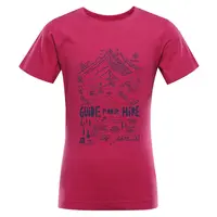 Dětské rychleschnoucí triko alpine pro nogero růžová 140-146