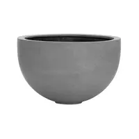 Květináč Bowl, barva šedá, více velikostí - PotteryPots Velikost: L - v. 38 cm, ⌀ 60 cm