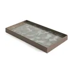 Podnos Organic valet - sklo - Fossil - obdélníkový - M - Ethnicraft