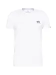 ALPHA INDUSTRIES Tričko  tmavohnedá / sivá / čierna / biela