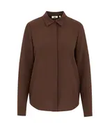 WE Fashion Blúzka  čokoládová