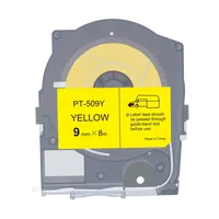 Max LM-509Y, 9mm x 8m, žlutá kompatibilní páska