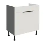 Spodní skříňka pod dřez Aria ANT 80 ZL 1S BB - Premium Box Barva korpusu: Antracit, Barva dvířek: WH - Crystal white AFM