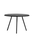 Konferenční stolek "Soround", 14 variant - Woud Varianta: Ø 60 cm - dub, černý | černé nohy (44 cm)