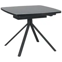 Novel JÍDELNÍ STŮL, šedá, černá, 90-130/90/76 cm