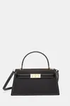 Kožená kabelka Tory Burch Lee Radziwill černá barva, 168954-001