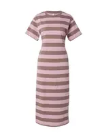 mazine Šaty  hnedá / orgovánová