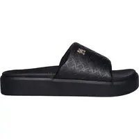 Tommy Hilfiger PLATFORM MONOGRAMPOOLSLIDE Dámske šľapky, čierna, veľkosť