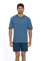 Pánské pyžamo krátké GABRIEL XL Modrá