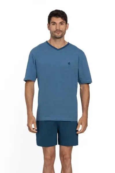 Pánské pyžamo krátké GABRIEL XL Modrá