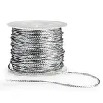 Dekorativní provázek šířka 1.8mm, délka 50m, stříbrný