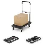 Kompaktní skládací vozík se zatahovací rukojetí a 4 koly