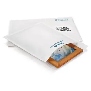 100 x Bublinkové obálky RAJA 220x265 mm, samolepicí s krycím proužkem, bílé