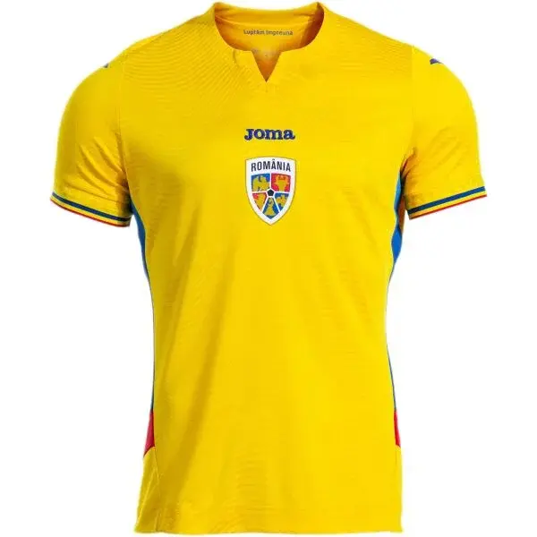 Joma FED. FUTBOL RUMANÍA 1ST SHORT SLEEVE T-SHIRT Pánske futbalové tričko, žltá, veľkosť