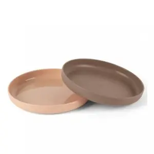 DANTOY Tiny Bio talíře Nude/Mocca 2ks 0m+