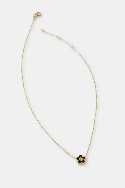 Pozlacený náhrdelník Tory Burch Kira Enamel Flower 147287-720