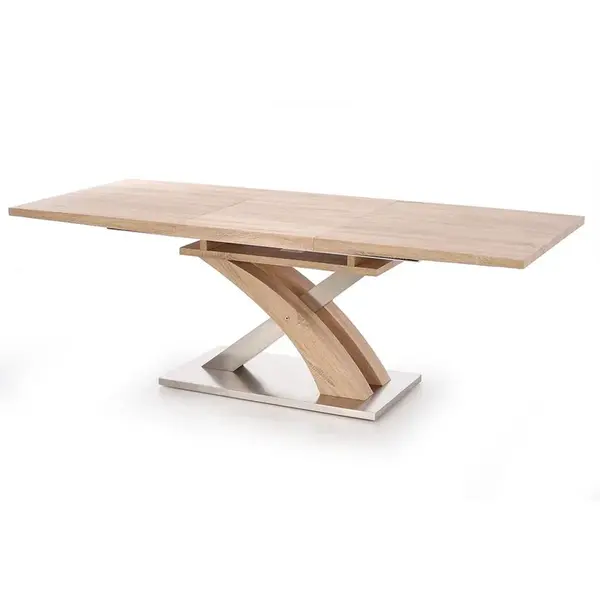 Stùl Sandor 160/220 Mdf/Ocel – Sonoma