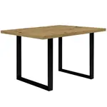 Stůl Tarazjus 140 cm TBLT441-D78-904 dub artisan/černá