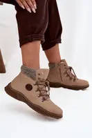 Boto Vykurované Trapper Čižmy Ženy Béžové Zenaya