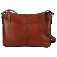 Dámská kožená crossbody kabelka hnědá - Katana Ristta