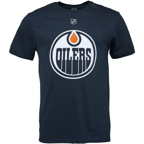 FANATICS EDMONTON OILERS - LEON DRAISAITL Tričko, tmavo modrá, veľkosť