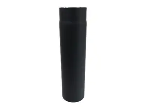 Roura kouřová 150 mm/75 cm, silnostěnné 1,5 mm, černá MA654487