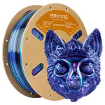 ERYONE Silk Twist Rainbow PLA Filament 1kg - Obsidian (Black&Blue&Purple)
