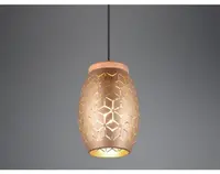 Lustr Bidar, měděný kov/dřevo