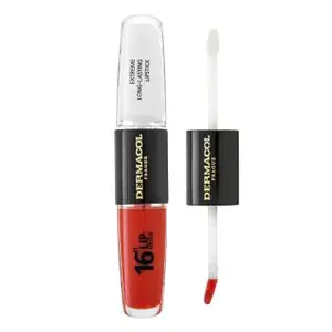 Dermacol 16H Lip Colour Extreme Long-Lasting Lipstick dlouhotrvající dvoufázová barva a lesk na rty No. 34 8 ml