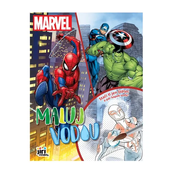 JIRI MODELS Maluj vodou A4 Marvel 1 ks