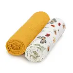 T-TOMI BIO mušelínové plienky Mustard meadow