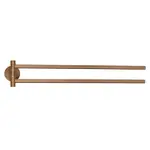 tesa Držiak na uterák Moon dvojramenný, bronzová, 84 x 50 x 456 mm