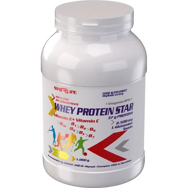 Starlife Whey protein STAR 1 000 g Jahoda