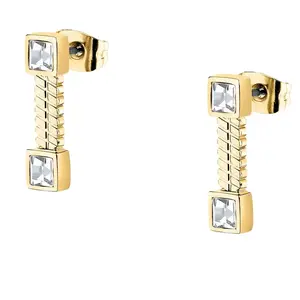 Morellato Visací pozlacené náušnice s krystaly Gioia SAVY45