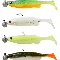 Savage gear gumová nástraha fat minnow t tail rtf darkwater mix 4 ks - 9 cm 7 g