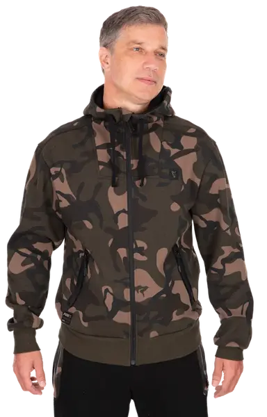 Fox mikina camo full zip premium 310 hoodie - xxl