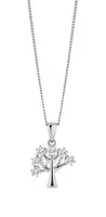 Preciosa Stříbrný náhrdelník Strom života s kubickými zirkony 5376 00