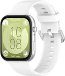 4wrist Silikonový řemínek pro Huawei Fit 3 - White