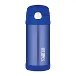Thermos FUNtainer Dětská termoska s brčkem - modrá 355 ml